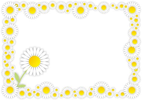 Clip Art Of Daisy Flower Frame K Search Clipart Illustration My Xxx Hot Girl