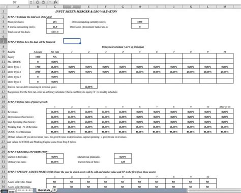 Lbo Excel Model For Company Valuation Eloquens My XXX Hot Girl