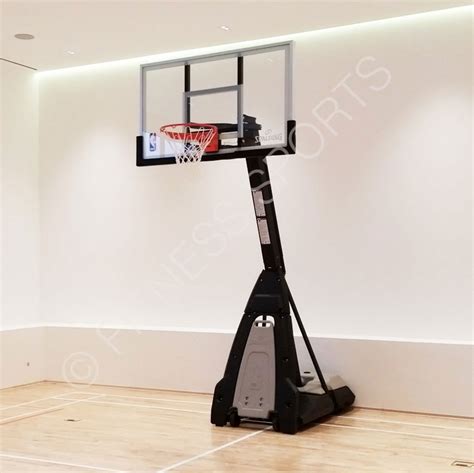 Spalding Gold In Ground Fixed Basketball Net Goal Post And Steel Net Ring