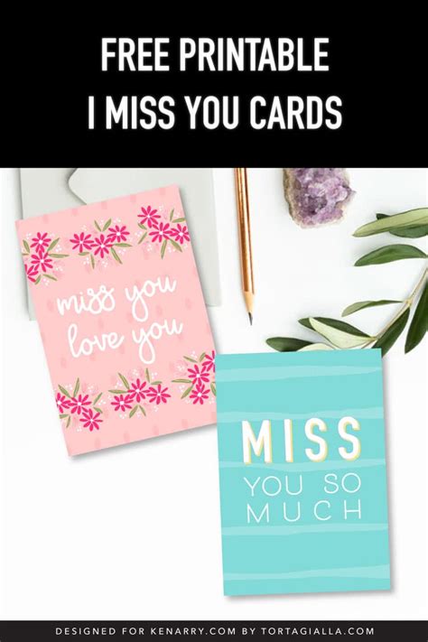 Printable I Miss You Cards Ideas For The Home