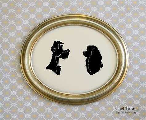 Lady And The Tramp Silhouettes By Fit51391 On Deviantart