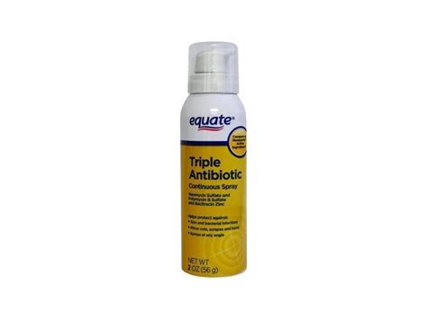 Equate Triple Antibiotic Ointment Continuous Spray 2 Oz Ingredients