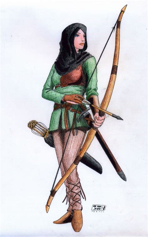 Renaissance Costume Archer Woman Medieval Female Archer By 3ntin In