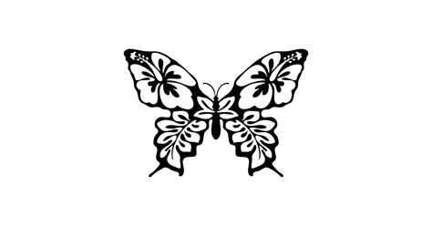 Butterfly Silhouette Beautiful Wings Pattern Butterfly