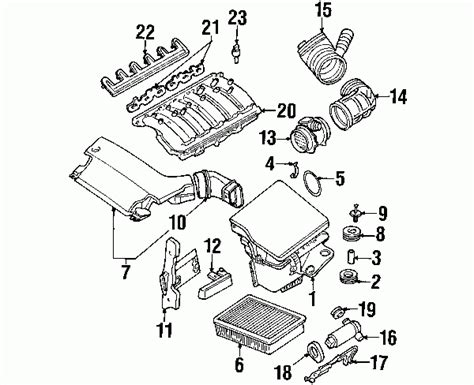 Always verify all wires, wire colors and automobile engine starter wire (+): 2003 Bmw 325I Engine Diagram | Automotive Parts Diagram Images