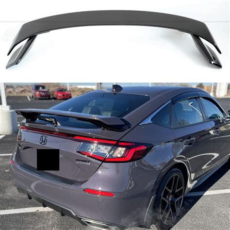 For 2022 2023 Honda Civic Hatchback Tr Style Rear Trunk Spoiler Wing
