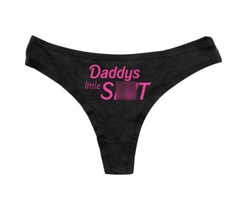 Daddy S Little S T Ladies Thong Sexy Rude Naughty Knickers Pink Underwear Ebay