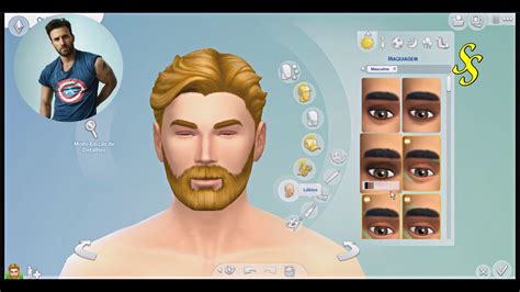 The Sims 4 Criando Chris Evans Youtube