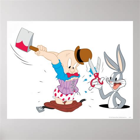 Bugs Bunny And Elmer Fudd Poster Zazzle