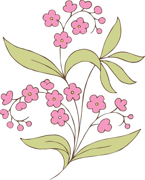Pink Flower Drawing At Getdrawings Free Download