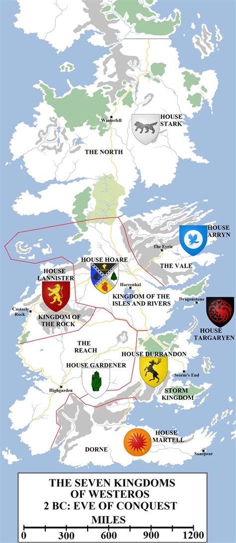 The Seven Kingdoms Of Westeros 2 Bc Eve Of Conquest Westeros