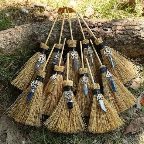 Mini Witches Broom With Crystal And Charm Witch Diy Mini Altar Witch
