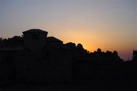 The Silhouets Of The Monastery During Sunset Debre Bizen Travel