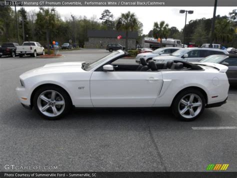 2010 Ford Mustang Gt Premium Convertible In Performance White Photo No