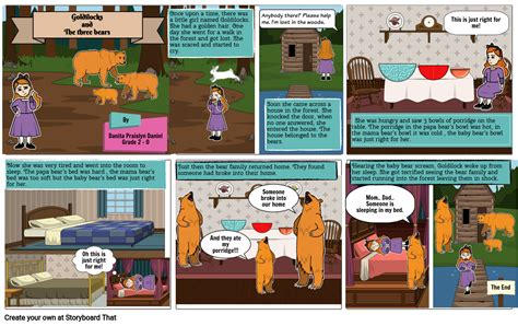 Goldilocks And The Three Bears Storyboard By A1086981