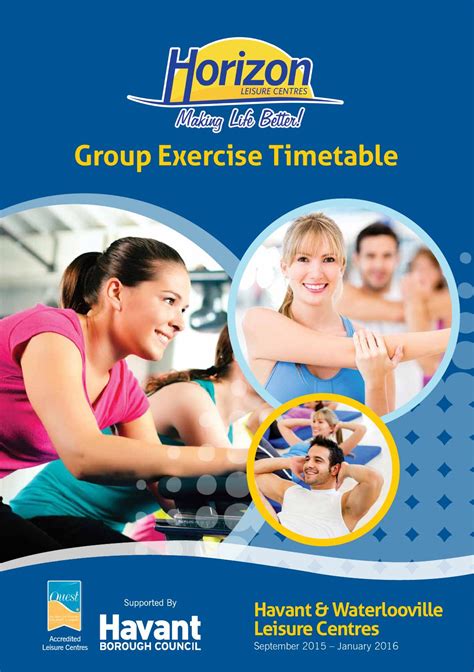 Horizon Leisure Centres Exercise Class Timetable By