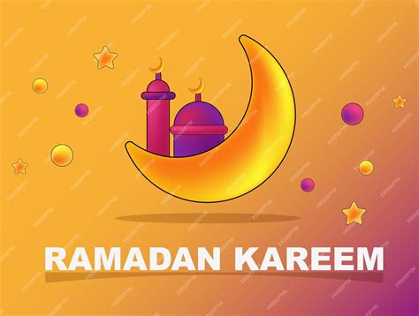 Ramadán Kareem Póster Vector Premium