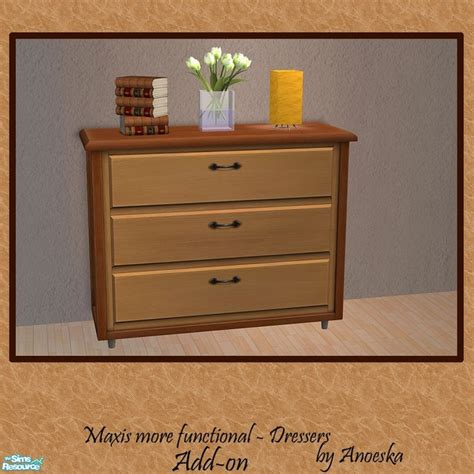 The Sims Resource Mmf Dressers Add On Foreign Flavor Dresser