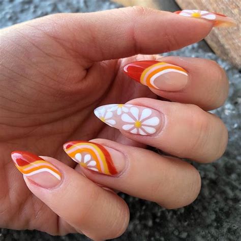 10 Groovy 70s Nail Trends For A Funky Look Modern Meets Boho