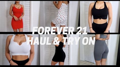 Forever 21 Try On Haul Review Trendy Affordable Alo Yoga Dupe