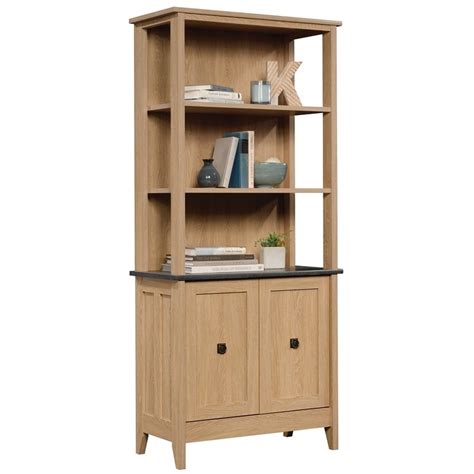 Sauder August Hill Engineered Wood 5 Shelf Bookcase In Dover Oak