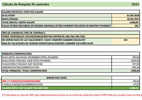 Calculo Finiquito Excel Mexico Printable Templates Free