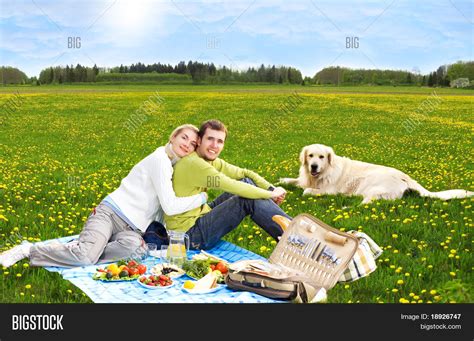 Couple Picnic Golden Image And Photo Free Trial Bigstock