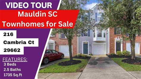 Mauldin Sc Homes For Sale 216 Cambria Ct 29662 Youtube
