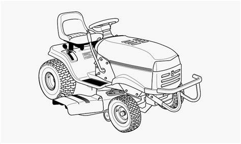 Zero Turn Mower Drawing Riding Lawn Mower Clipart Black And White