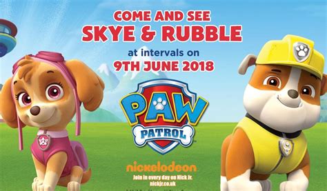 See Skye And Rubble From Paw Patrol At Robin Hoods Wheelgate Park