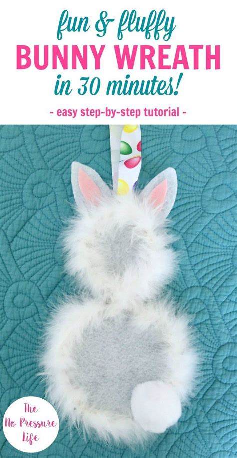 Diy Easter Bunny Wreath How To Make One In Just 30 Minutes Diy