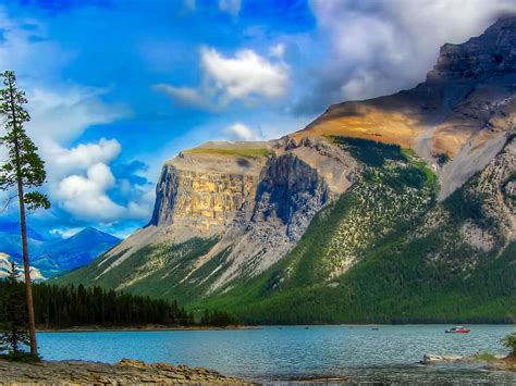 Lac Moraine Turquoise Dans Le Parc National De Banff Canada Fond D