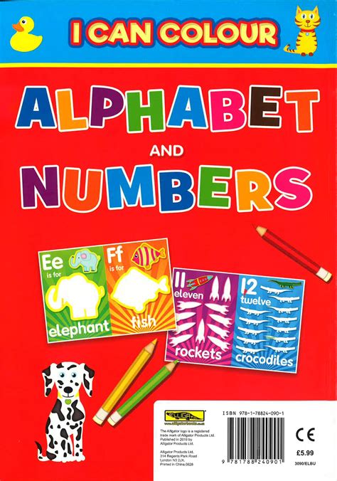 I Can Colour Alphabet And Numbers Bookxcess
