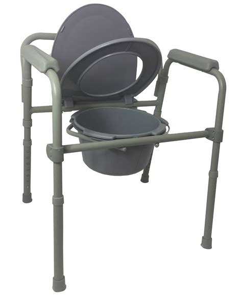 Folding Commode Grey Bathroom Commodes Access Mobility