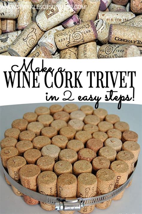 Make A Wine Cork Trivet In 2 Easy Steps Sparkles Of Sunshine