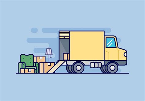 Moving Van Illustration 145621 Vector Art At Vecteezy