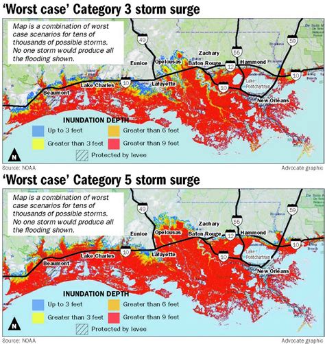 New Storm Surge Map Predicts Worst Case Scenarios For South Louisiana
