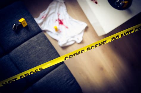 Tape Marking The Crime Scene Stock Photo Download Image Now