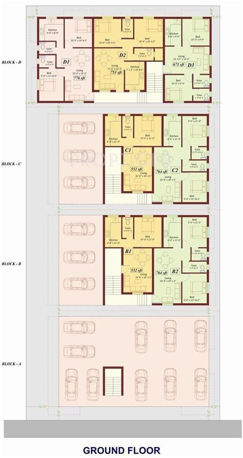 703 Sq Ft 2 Bhk 2t Apartment For Sale In Jaya Swathy Constructions