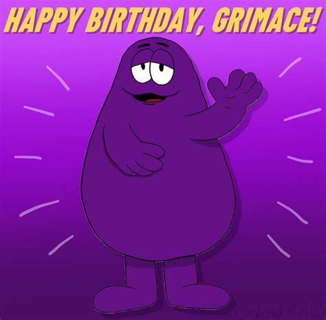 Happy Birthday Grimace By Coralhorse10s On Deviantart