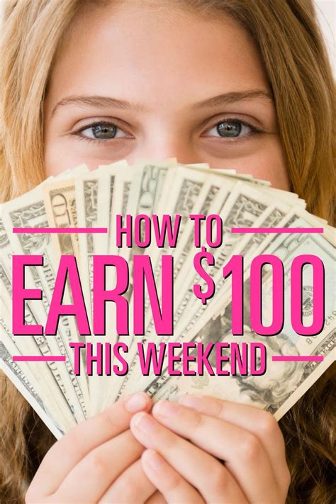 Earn 100 This Weekend How To Raise Money Earn Money Fast How To