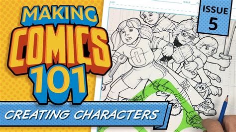 Create A Comic Character Making A Character Sheet In Adobe Illustrator