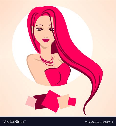 Glamour Woman Lady Royalty Free Vector Image Vectorstock