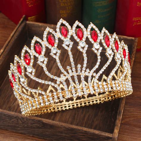Tiara Con Diamantes De Imitación Para Niña Y Mujer Corona De Reina Y