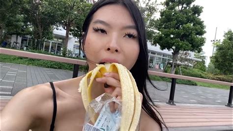 Girl Eating A Banana In Japan With A View Best Youtube Video Ever Youtube