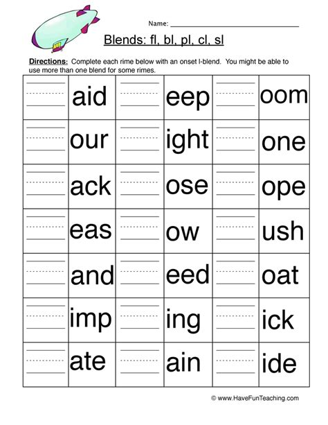 A collection of english esl worksheets for home learning, online practice, distance learning and english classes to teach about blends, blends. Phonics Blends Worksheets Resources