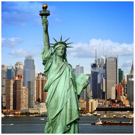 Allem Do Glliter Nova York Estátua Da Liberdade