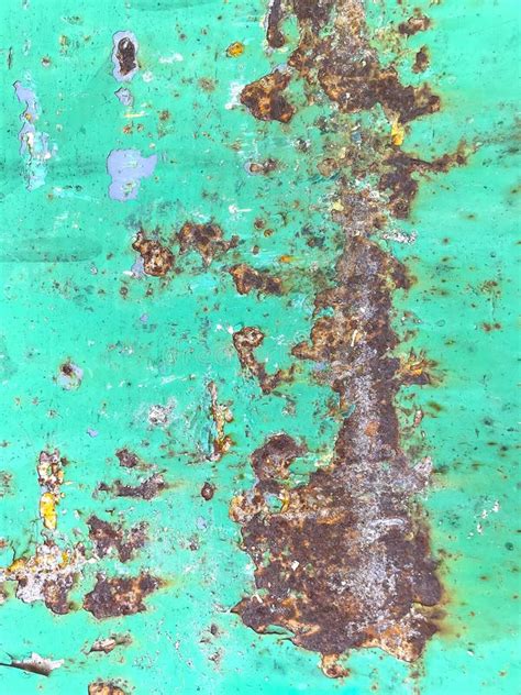 Corrosion On Painted Metal Stock Image Image Of Plate 153057671