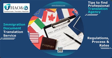 Immigration Document Translation Regulations Process And Rates