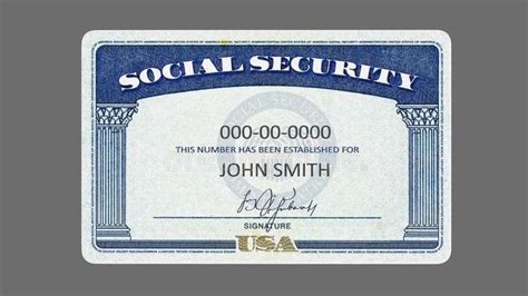 Social security card template editable psd file. Social security card. American Social Security Card generic filled SSN 32 megapixels royalty ...